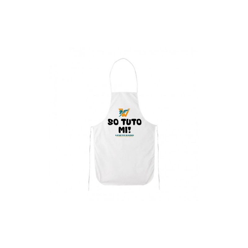 grembiule bianco cucina scritta veneto radio so tuto mi