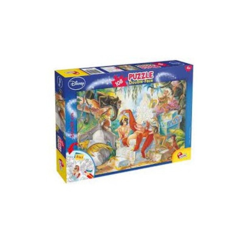 Il libro della giungla prende vita, due volte! I nostri puzzle double face ti offrono il doppio del divertimento: un lato color