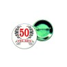 kit 12 spille spilla in metallo  50 anni the best diametro 56 mm