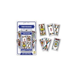 Le classiche Trevigiane, sempre con te! Un mazzo compatto e pratico, perfetto per ogni occasione.40 carte plastificate.