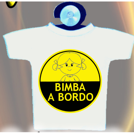 Mini maglietta con scritta (bimbo a bordo)