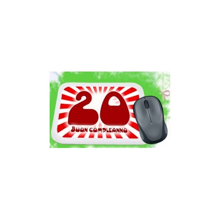 Mouse pad compleanno 20 anni