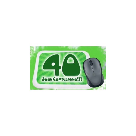 Mouse pad compleanno 40 anni
