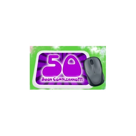 Mouse pad compleanno 50 anni