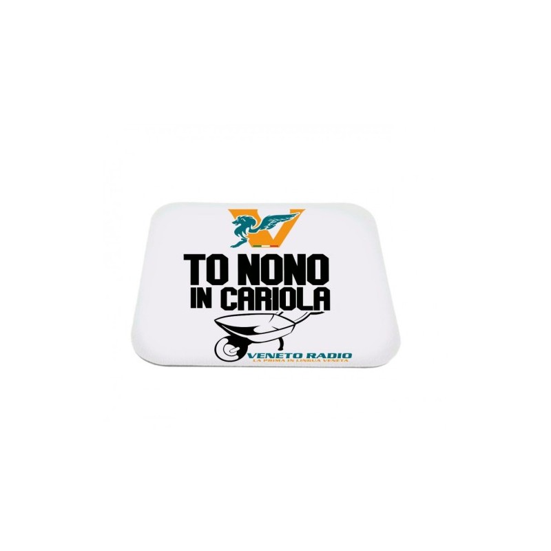 mouse pad tappetino rettangolare pc scritta veneto radio to nono in cariola