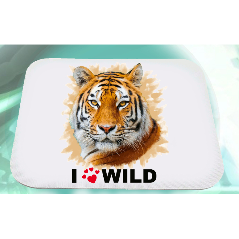 Mousepad con scritta i love wild