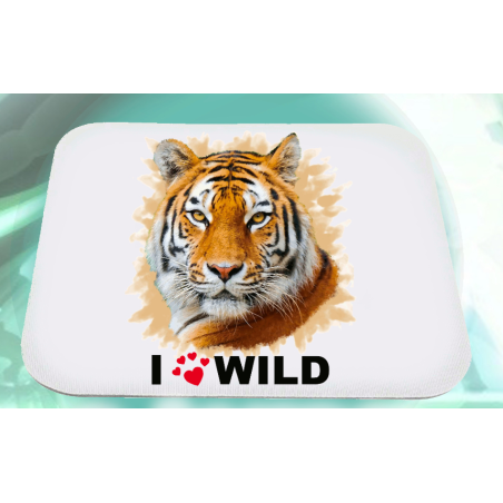 Mousepad con scritta i love wild