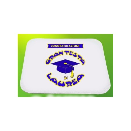 Mousepad laurea Gran testa di laurea