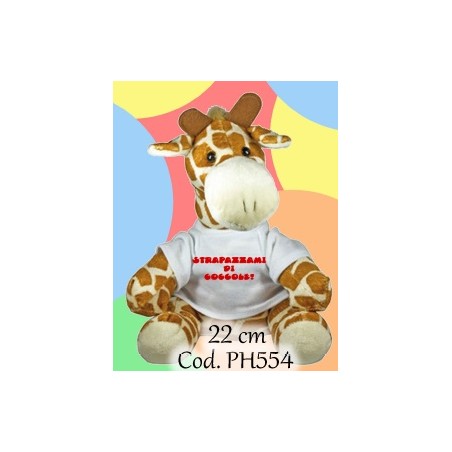Peluches 22cm con scritta Strapazzami di coccole
