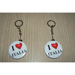 PORTACHIAVI I LOVE ITALIA PLASTICA E METALLO