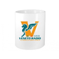 portapenne ceramica scritta logo veneto radio gadget