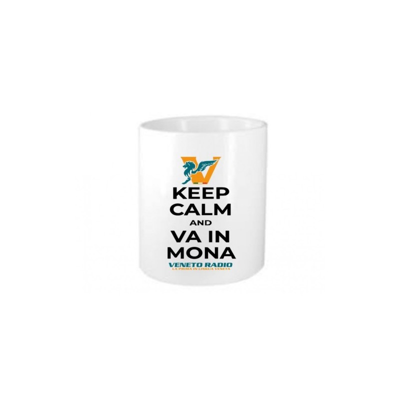 portapenne ceramica scritta veneto radio keep calm and va in mona