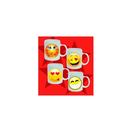 Set da 4 pezzi tazze smile