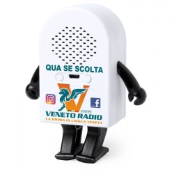 Speaker bluetooth a forma di omino. qua se scolta veneto radio