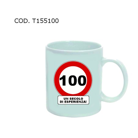 Speciale tazze compleanno con età 100
