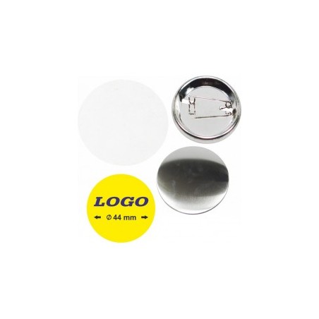 Spilla diametro 44mm con il tuo logo minimo pezzi 100