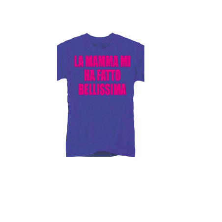 t-shirt baby frase divertente "bellissima"