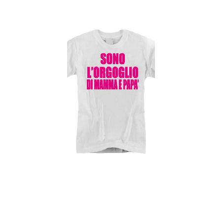 t-shirt baby frase divertente "sono l'orgoglio di mamma"