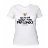 t-shirt bianca donna scritta veneto radio aea to età saltavo i fossi par longo