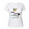 t-shirt bianca donna scritta veneto radio rosso de sera