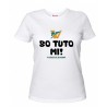 t-shirt bianca donna scritta veneto radio so tuto mi