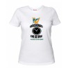 t-shirt bianca donna scritta veneto radio vergognate ca xe ora