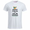 t-shirt bianca uomo scritta veneto radio keep calm and va in mona