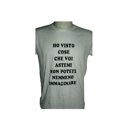 t-shirt con frase ho visto delle cose che voi astemi... taglie assortite S-M-L-XL-XXL