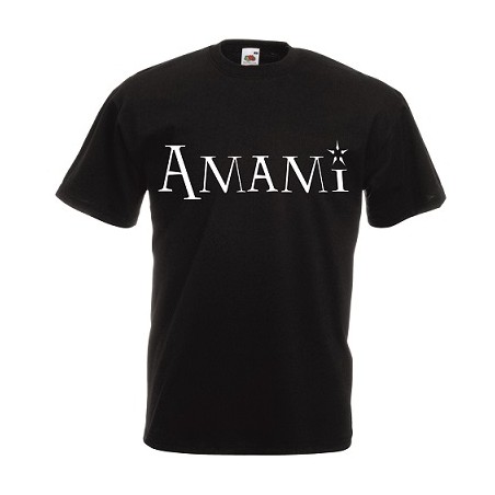 t-shirt cotone con scritta amami