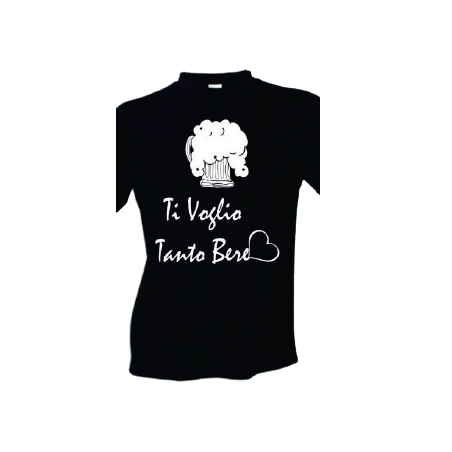 t-shirt frase spiritosa .ti voglio tanto bene. taglie assortite S-M-L-XL-XXL