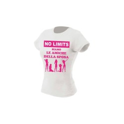 T-shirt in cotone no limits siamo le amiche della sposa