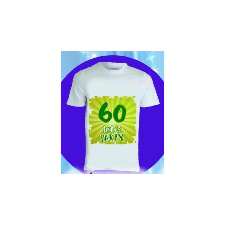 T-shirt in poliestere compleanno 60 anni