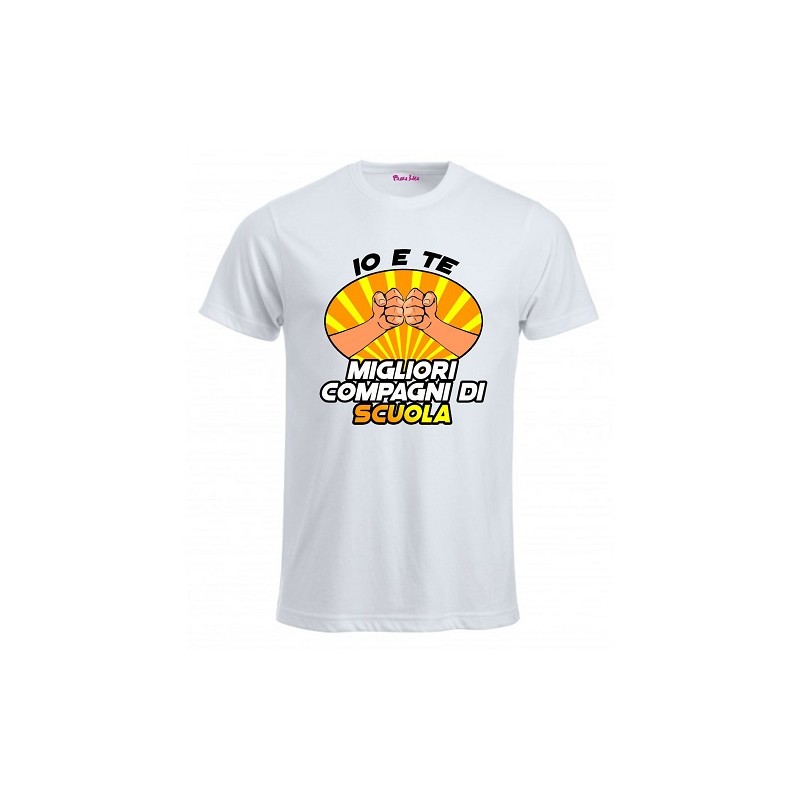 T-Shirt insegnanti cob frase simpatica Migliori compagni di Scuola
