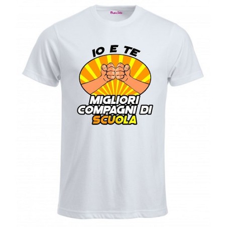 T-Shirt insegnanti cob frase simpatica Migliori compagni di Scuola