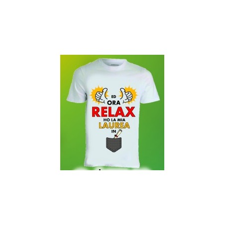 T-shirt laurea in poliestere Ed ora relax