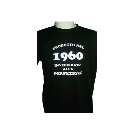 t-shirt m/c frase spiritosa . Prodotto nel 1960. TAGLIE ASSORTITE S-M-L-XL-XXL