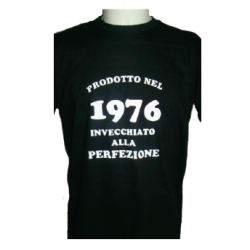 t-shirt m/c frase spiritosa . Prodotto nel 1976. TAGLIE ASSORTITE S-M-L-XL-XXL