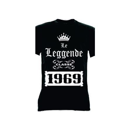 t-shirt m/c frase spiritosa .Classe 1969 delle leggende. TAGLIE ASSORTITE S-M-L-XL-XXL