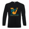 t-shirt maglia nera manica lunga scritta logo veneto radio gadget