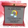 TARGA IN SCATOLA PAPA' CHE COLORA LA MIA VITA CON IL SUO AMORE