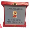 TARGA IN SCATOLA PAPA' DELL'ANNO