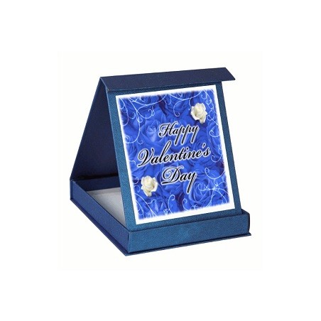 Targa in scatola personalizzato con scritta HAPPY VALENTINE'S DAY