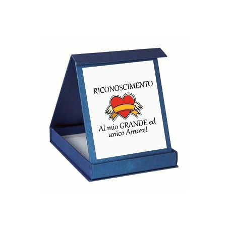 Targa in scatola personalizzato con scritta RICONOSCIMENTO