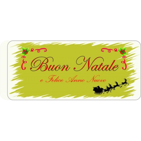 Targhette in metallo personalizzate (buon natale e felice anno nuovo)