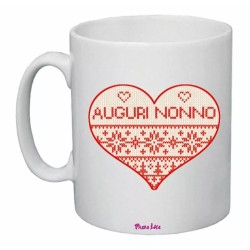 tazza 8x10 ceramica scritta auguri nonno regalo buon natale feste nipoti