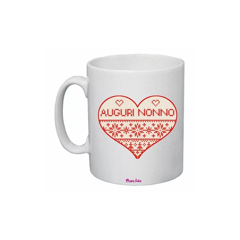 tazza 8x10 ceramica scritta auguri nonno regalo buon natale feste nipoti