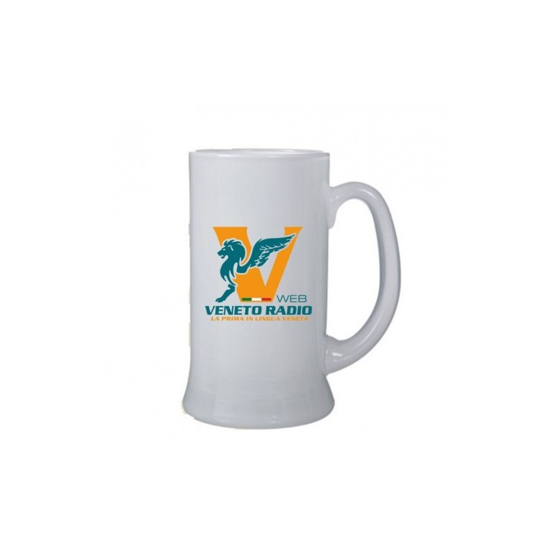 Boccale birra bicchiere veneto radio gadget logo