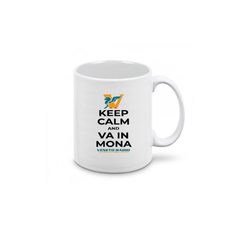 tazza 8x10 ceramica scritta veneto radio keep calm and va in mona