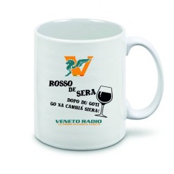 tazza 8x10 ceramica scritta veneto radio rosso de sera