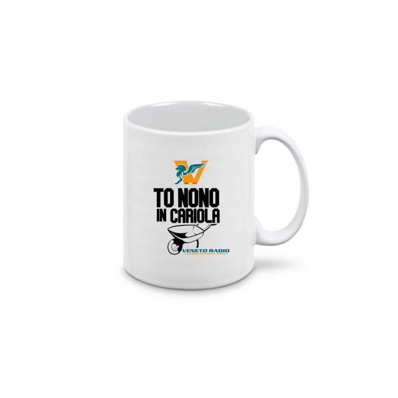 tazza 8x10 ceramica scritta veneto radio to nono in cariola
